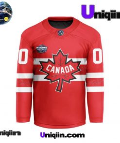 Canada National Ice Hockey Team 4 Nations FaceOff 2025 Hockey Jersey 1