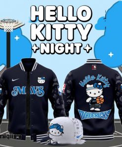 Dallas Mavericks x Hello Kitty Night Limited Varsity Jacket 1 768×768