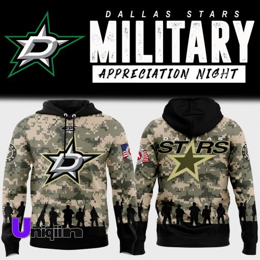 Dallas Stars x Military Appreciation 2024 Pullover Hoodie