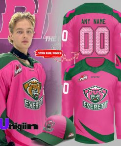 Everett Silvertips x Pink in the Rink Night 2024 Jersey