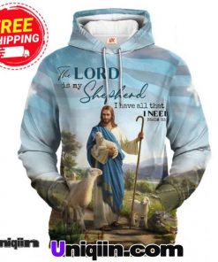 Jesus The Lord Is My Shepherd American Hoodie 2