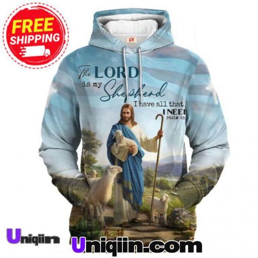 Jesus The Lord Is My Shepherd American Hoodie 2