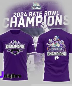 Kansas State Wildcats Football x Champions RateBowl T Shirt