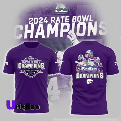 Kansas State Wildcats Football x Champions RateBowl T Shirt