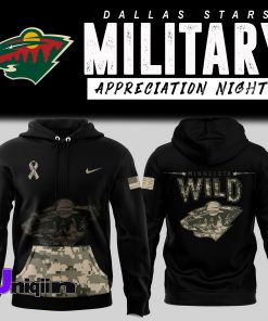 Minnesota Wild x Military Appreciation 2024 Pullover Hoodie