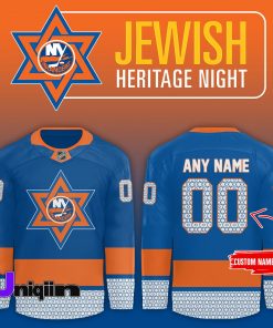 New York Islanders x 2024 Jewish Heritage Night Jersey