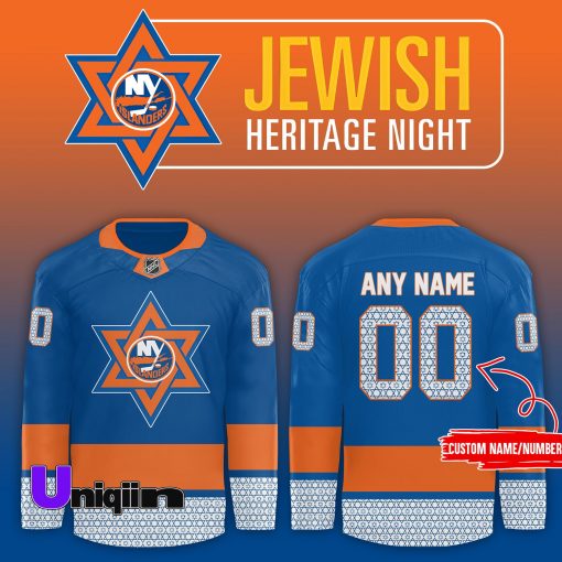 New York Islanders x 2024 Jewish Heritage Night Jersey