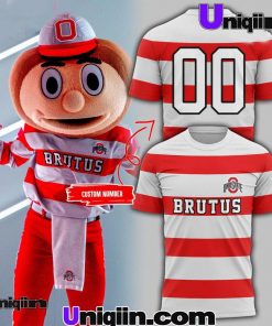 Ohio State Football Brutus Striped TShirt 1