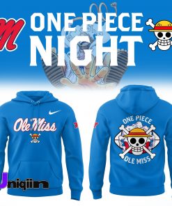 One Piece x Ole Miss Blue Hoodie