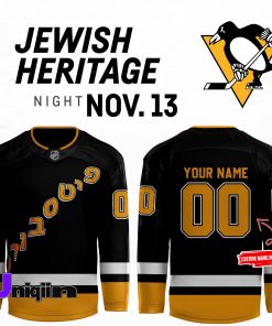 Pittsburgh Penguins x Jewish Heritage Night 2024 Jersey