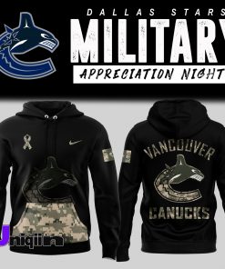 Vancouver Canucks x Military Appreciation 2024 Pullover Hoodie