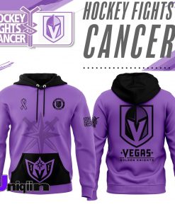 Vegas Golden Knights 2024 Hockey Fights Cancer Hoodie