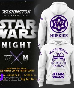 Washington Huskies x Star Wars Night White Hoodie