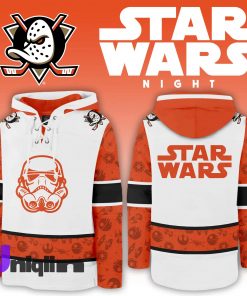 2024 Anaheim Ducks x Star Wars Night Lace Up Hoodie