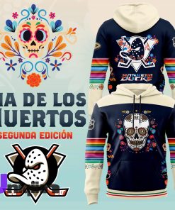 Anaheim Ducks 2024 NHL Dia De Los Muertos Premium Limited Hoodie