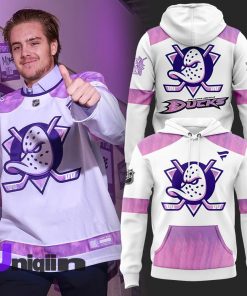 Anaheim Ducks Hockey Fights Cancer 2024 Hoodie