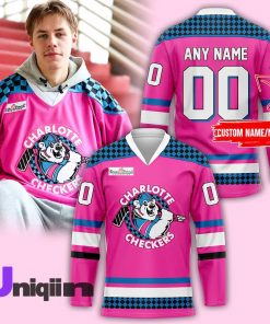 Charlotte Checkers 2024 Neon Night Jersey