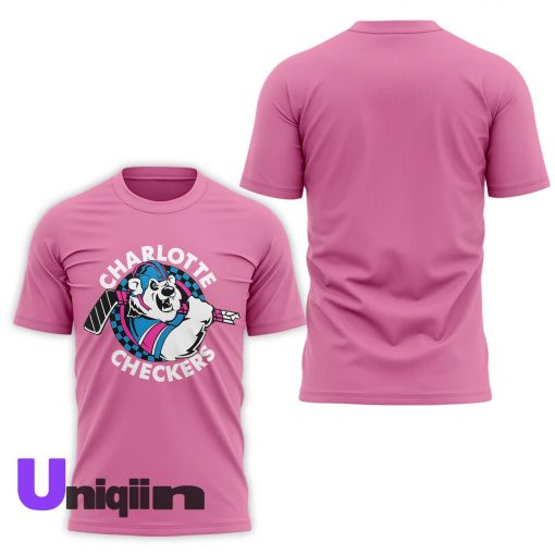 Charlotte Checkers Neon Night Pink TShirt