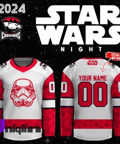 Charlotte Checkers x Star Wars Night Personalized 2024 Jersey