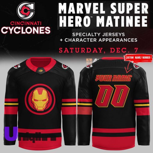 Cincinnati Cyclones x Marvel Super Hero Night 2024 Custom Jersey