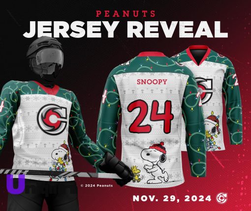 Cincinnati Cyclones x Peanuts 2024 Jersey