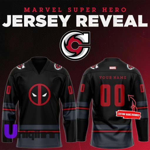 Cincinnati Cyclones x Super Hero Night 2024 Deadpool Limited Edition Jersey