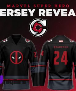 Cincinnati Cyclones x Super Hero Night 2024 Deadpool Limited Edition Jersey 1