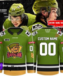 Green & Gold North Bay Battalion New 2025 Jersey (Custom)