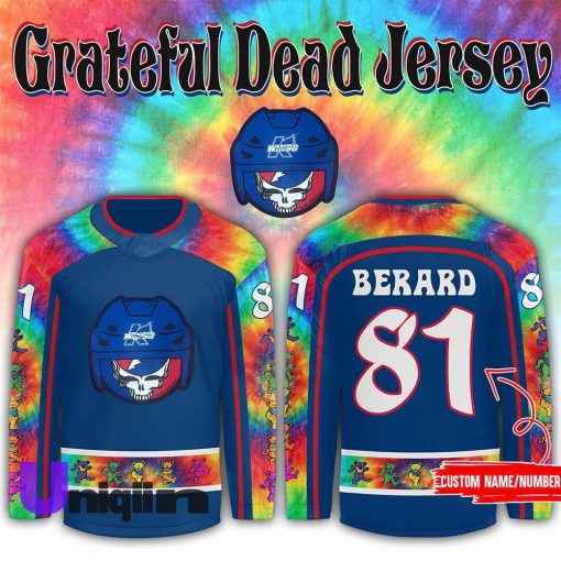 Kalamazoo Wings x Grateful Dead jerseys Jersey