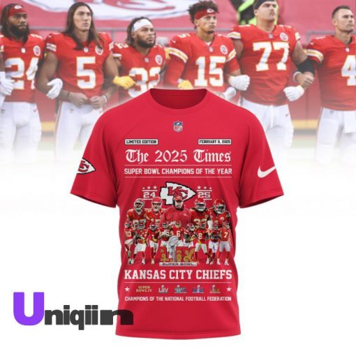 Kansas City Chiefs Super Bowl LIX Champions T Shirt V29