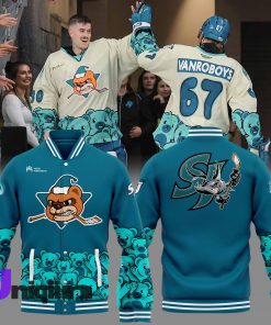 Limited Edition San Jose Barracuda Baseball Jacket AHL 2024