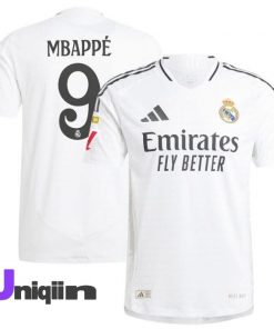 Mbappe Emirates White Tshirt Jersey