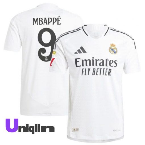 Mbappe Emirates White Tshirt Jersey