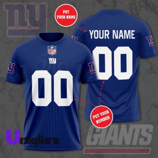 New York Giants Football Team All Over Print T Shirt V29