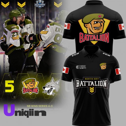 North Bay Battalion Black Polo