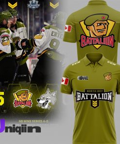 North Bay Battalion Green Polo 1