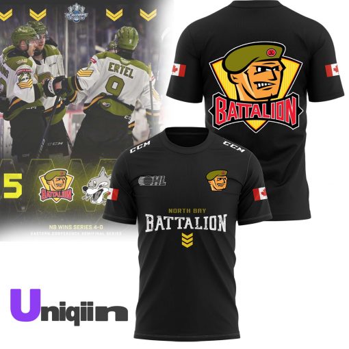 North Bay Battalion Black T Shirt 2