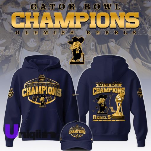 Ole Miss Champions GATOR BOWL 2024 Hoodie