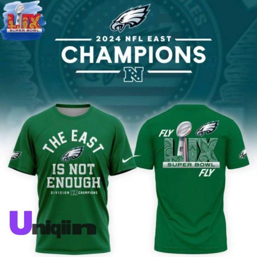 Philadelphia Eagles 2024 NFC East Champions Fly Super Bowl T Shirt V15