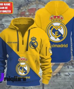 RealMadrid yeallow Blue hoodie