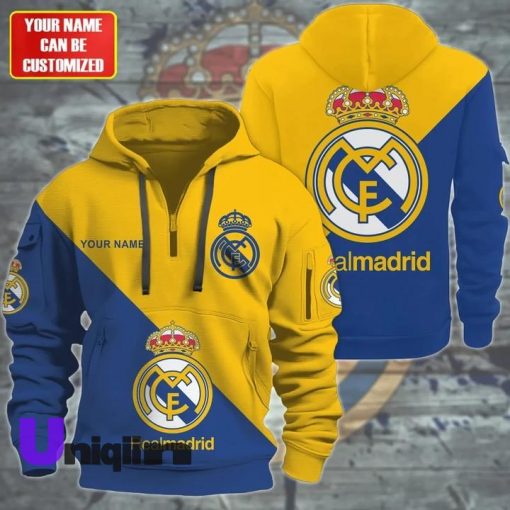 RealMadrid yeallow Blue hoodie