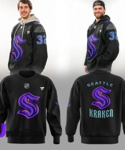 Seattle Kraken Black Hockey History Night Hoodie