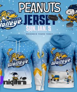 Toledo Walleye x Peanuts Night Limited Edition Hoodie