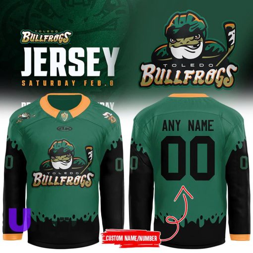 Toledo Walleye x Toledo Bullfrogs New 2024 Custom Jersey