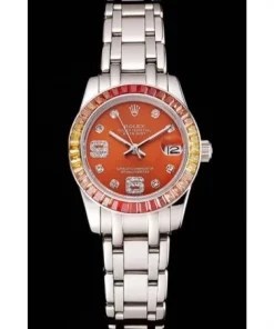 Rolex Datejust 33mm Orange Dial REP016821 2